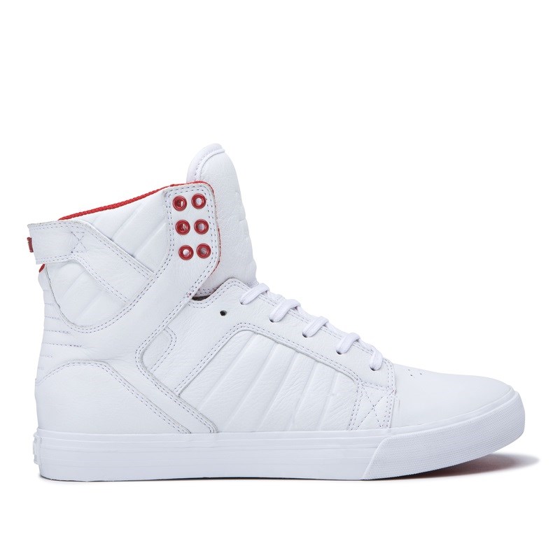 Supra Skytop - Ανδρικα Sneakers Ψηλα - Ασπρα (GR1268)